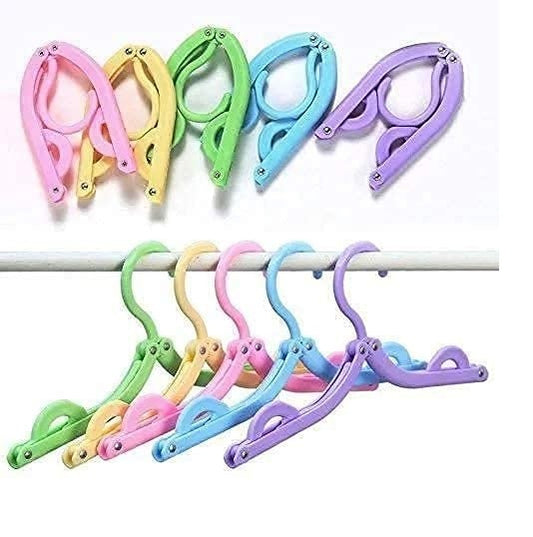 1 Pc Foldable Traveling Hanger (random Color)