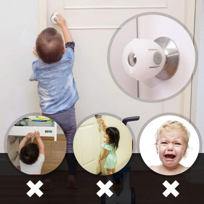 2 Pcs Baby Safety Door Knob Covers.