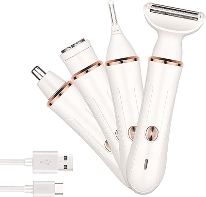 4 In 1 Progemei Rechargeable Ladies Groomer Kit For Women