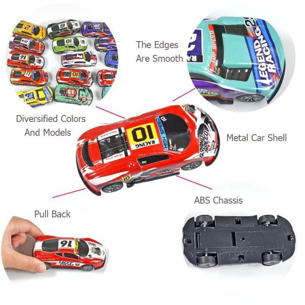 Alloy Mini Diecast Car Toy (24 Pcs Car Set Metal Body)