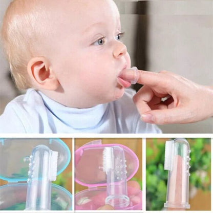 Baby Silicone Finger Toothbrush with Case