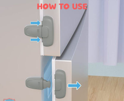 Child Safety Fridge Lock , Baby Safety Refrigerator Freezer Door Lock