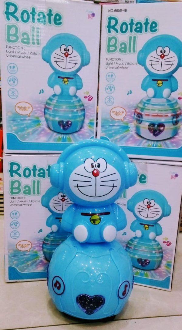 Doremon Shape Rotate Ball With Multi-features