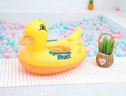 Duck Baby Floats Tube, Inflatable Duck Pool Float, Baby Floating Seat