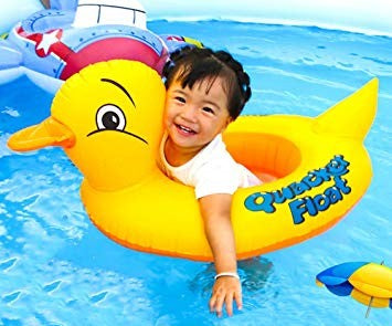 Duck Baby Floats Tube, Inflatable Duck Pool Float, Baby Floating Seat