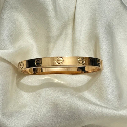 Gold Love Bangle Kara | Women's Fashion Bracelet