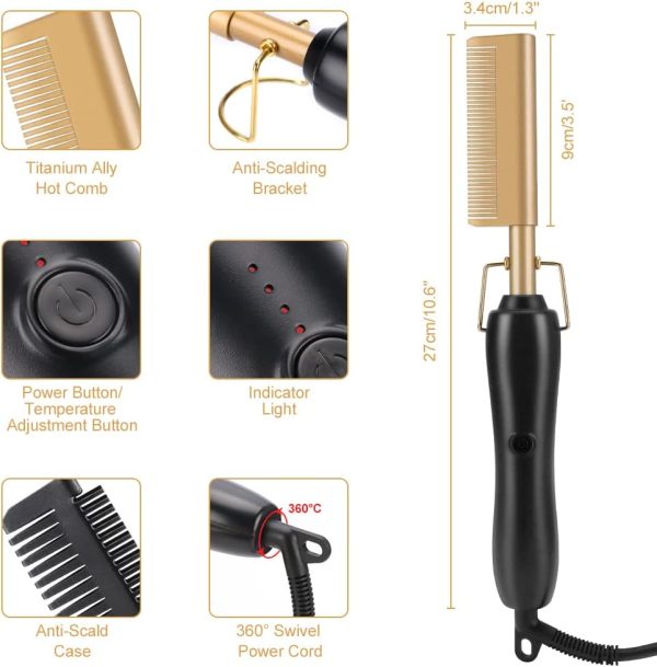 Hair Styling Comb Brush For Hair Temperature Electric Hair Straightener For Women