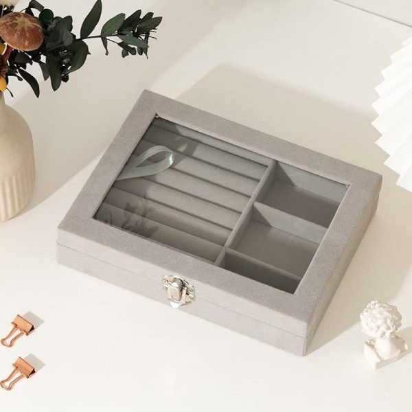 Jewelry Storage Box with Transparent Window