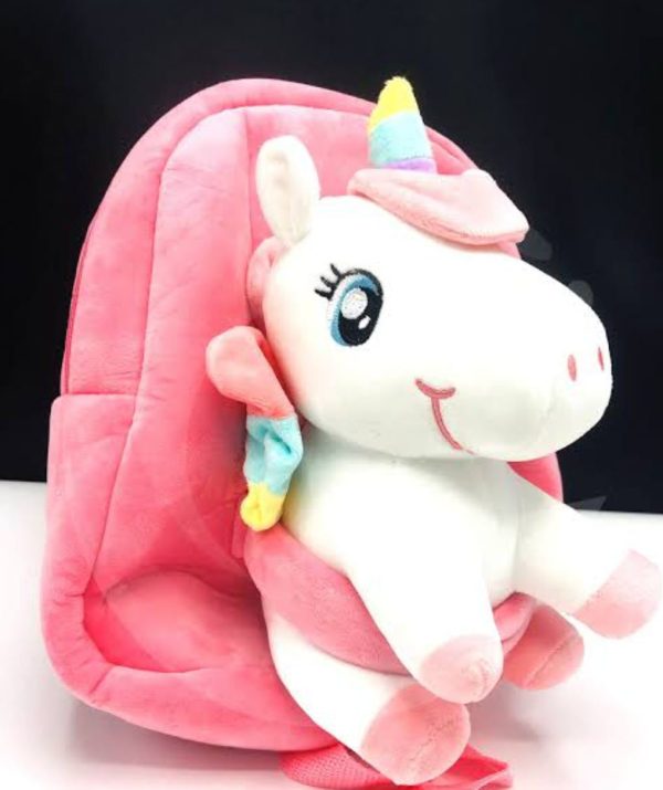 Mini Cartoon Plush Soft Toy With Bags For Kids (random Design)