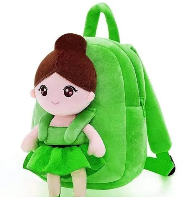 Mini Cartoon Plush Soft Toy With Bags For Kids (random Design)