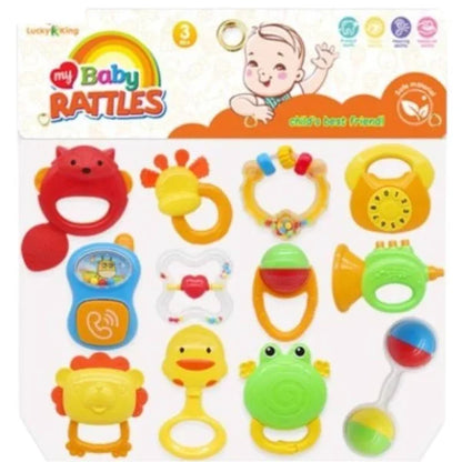 22-Piece Baby Rattle Set – Fun Hand Bells for Newborns (0-12 Months, Random Designs)