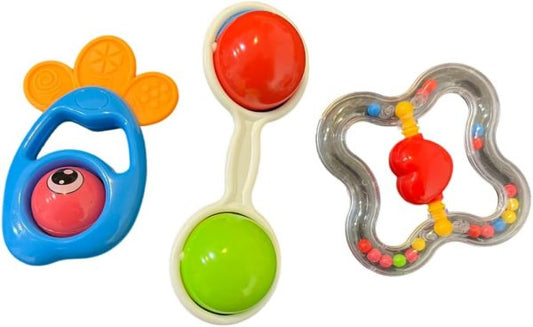 22-Piece Baby Rattle Set – Fun Hand Bells for Newborns (0-12 Months, Random Designs)