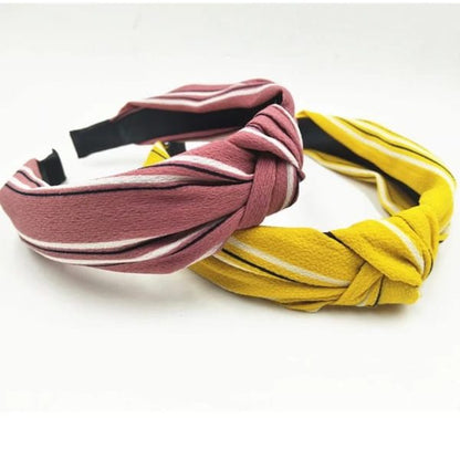 Girls Hair Band Yellow & Pink (pack Of 2)