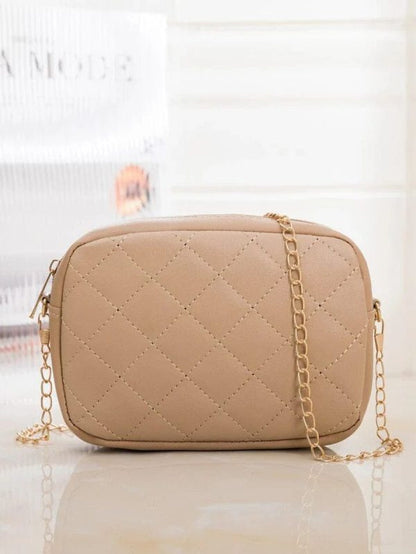 Square PU Leather Shoulder Bag (Skin Color)