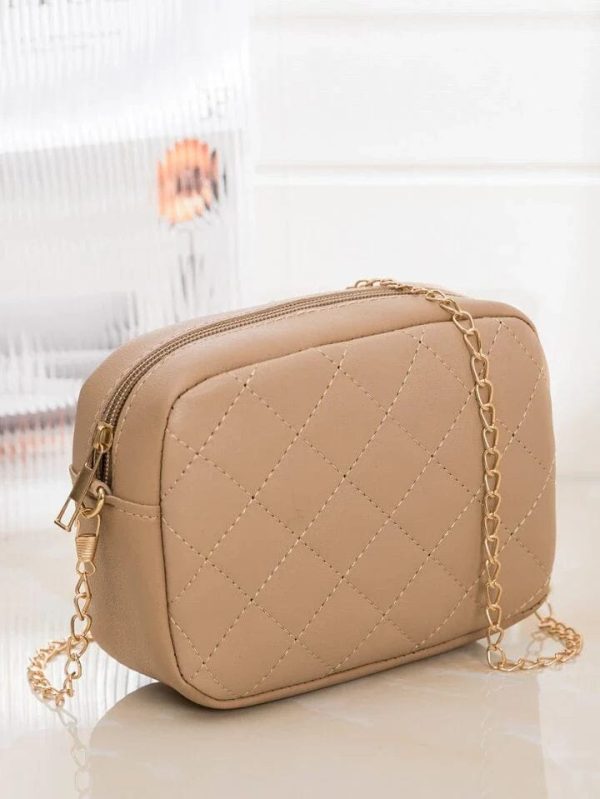 Square PU Leather Shoulder Bag (Skin Color)